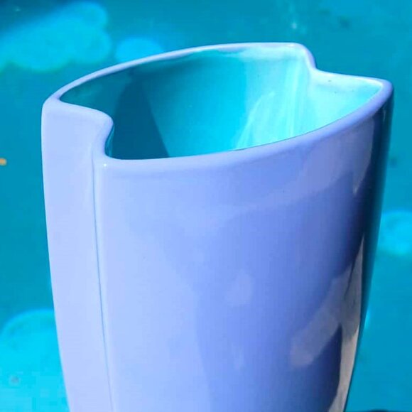 Iconic Lindt-Stymeist Colorways Post Modern Blue/Turquoise Vase - Picture 6 of 8